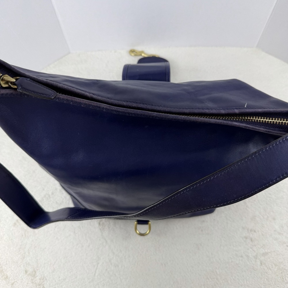 Coach Legacy Duffle Leather Purple Shoulder Crossbody Handbag 23420 Tassels - Picture 13 of 16